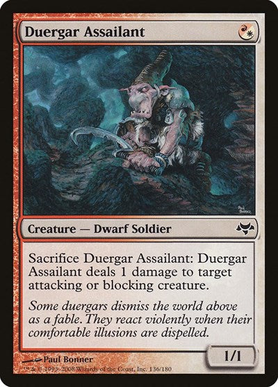 2008 Magic: The Gathering: Eventide (EVE) - Duergar Assailant (#136, Common) (, Near Mint)