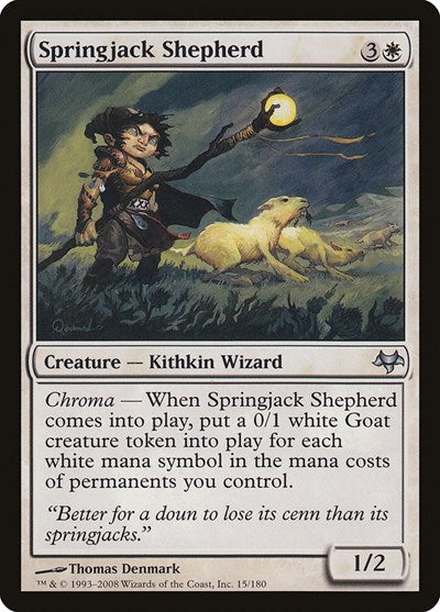 2008 Magic: The Gathering: Eventide (EVE) - Springjack Shepherd (#15, Uncommon) (, Lightly Played)