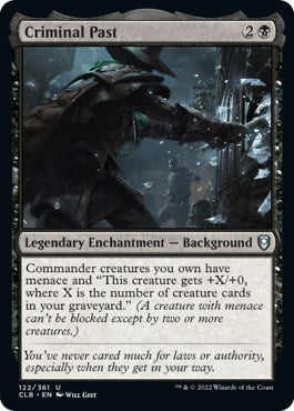 2022 Magic: The Gathering: Commander Legends: Battle for Baldur's Gate (CLB) - Criminal Past (#122, Uncommon) (Foil, Near Mint)