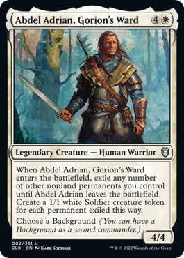 2022 Magic: The Gathering: Commander Legends: Battle for Baldur's Gate (CLB) - Abdel Adrian Gorions Ward (#2, Uncommon) (Foil, Near Mint)
