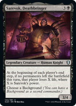 2022 Magic: The Gathering: Commander Legends: Battle for Baldur's Gate (CLB) - Sarevok Deathbringer (#144, Uncommon) (Foil, Near Mint)