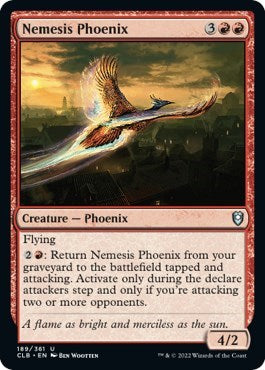2022 Magic: The Gathering: Commander Legends: Battle for Baldur's Gate (CLB) - Nemesis Phoenix (#189, Uncommon) (, Near Mint)