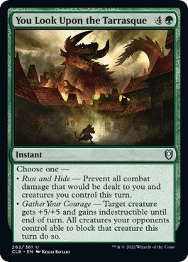 2022 Magic: The Gathering: Commander Legends: Battle for Baldur's Gate (CLB) - You Look Upon the Tarrasque (#262, Uncommon) (Foil, Near Mint)