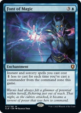 2022 Magic: The Gathering: Commander Legends: Battle for Baldur's Gate (CLB) - Font of Magic (#71, Mythic Rare) (Foil, Near Mint)
