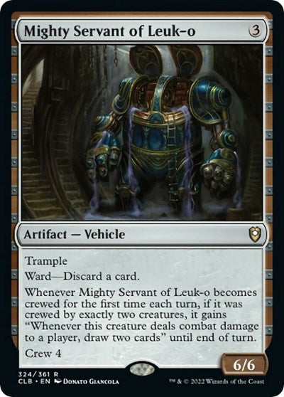 2022 Magic: The Gathering: Commander Legends: Battle for Baldur's Gate (CLB) - Mighty Servant of Leuk o (#324, Rare) (Foil, Near Mint)