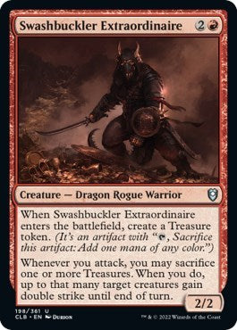 2022 Magic: The Gathering: Commander Legends: Battle for Baldur's Gate (CLB) - Swashbuckler Extraordinaire (#198, Uncommon) (, Near Mint)