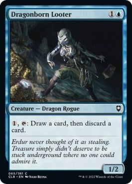 2022 Magic: The Gathering: Commander Legends: Battle for Baldur's Gate (CLB) - Dragonborn Looter (#65, Common) (Foil, Near Mint)