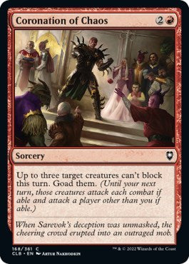 2022 Magic: The Gathering: Commander Legends: Battle for Baldur's Gate (CLB) - Coronation of Chaos (#168, Common) (Foil, Near Mint)