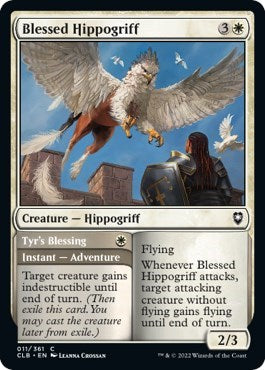 2022 Magic: The Gathering: Commander Legends: Battle for Baldur's Gate (CLB) - Blessed Hippogriff (#11, Common) (Foil, Near Mint)