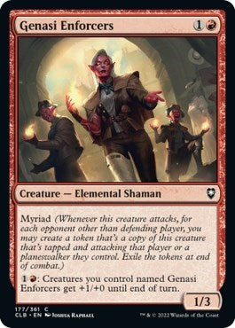 2022 Magic: The Gathering: Commander Legends: Battle for Baldur's Gate (CLB) - Genasi Enforcers (#177, Common) (Foil, Near Mint)