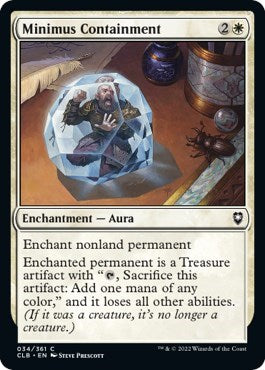 2022 Magic: The Gathering: Commander Legends: Battle for Baldur's Gate (CLB) - Minimus Containment (#34, Common) (Foil, Near Mint)