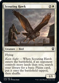 2022 Magic: The Gathering: Commander Legends: Battle for Baldur's Gate (CLB) - Scouting Hawk (#41, Common) (Foil, Near Mint)
