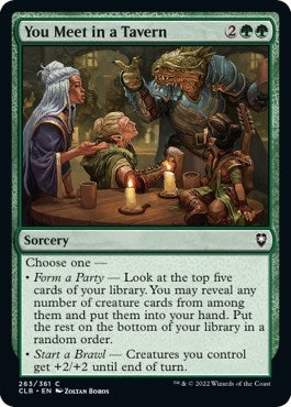 2022 Magic: The Gathering: Commander Legends: Battle for Baldur's Gate (CLB) - You Meet in a Tavern (#263, Common) (Foil, Near Mint)