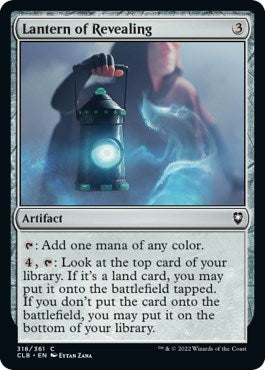 2022 Magic: The Gathering: Commander Legends: Battle for Baldur's Gate (CLB) - Lantern of Revealing (#318, Common) (Foil, Near Mint)