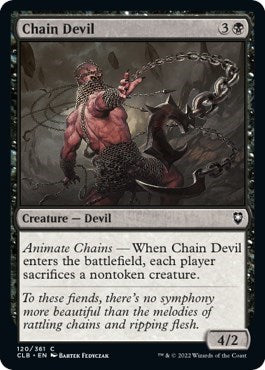 2022 Magic: The Gathering: Commander Legends: Battle for Baldur's Gate (CLB) - Chain Devil (#120, Common) (Foil, Near Mint)