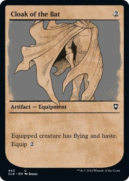 2022 Magic: The Gathering: Commander Legends: Battle for Baldur's Gate (CLB) - Cloak of the Bat Showcase (#443, Common) (Foil, Near Mint)