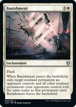 2022 Magic: The Gathering: Commander Legends: Battle for Baldur's Gate (CLB) - Banishment (#8, Uncommon) (Foil, Near Mint)