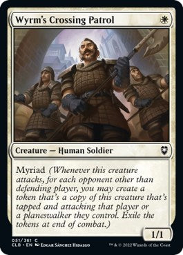 2022 Magic: The Gathering: Commander Legends: Battle for Baldur's Gate (CLB) - Wyrms Crossing Patrol (#51, Common) (Foil, Near Mint)