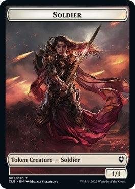 2022 Magic: The Gathering: Commander Legends: Battle for Baldur's Gate (CLB) - Soldier Token (#5, T) (, Near Mint)