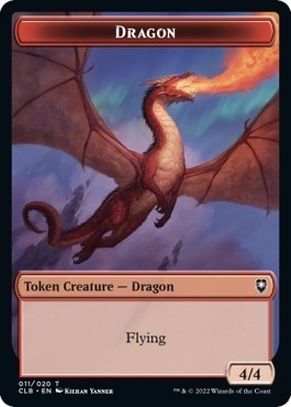 2022 Magic: The Gathering: Commander Legends: Battle for Baldur's Gate (CLB) - Dragon Token (#11, T) (, Near Mint)