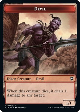 2022 Magic: The Gathering: Commander Legends: Battle for Baldur's Gate (CLB) - Devil Token (#10, T) (, Near Mint)