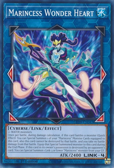 2022 YuGiOh: Legendary Duelists: Duels From the Deep (LED9) - Marincess Wonder Heart (#LED9-EN043, Common) (1st Edition, Near Mint)
