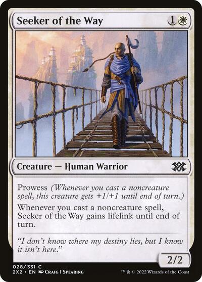 2022 Magic: The Gathering: Double Masters 2022 (2X2) - Seeker of the Way (#28, Common) (Foil, Near Mint)