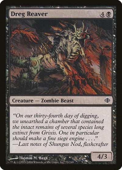 2008 Magic: The Gathering: Shards of Alara (ALA) - Dreg Reaver (#73, Common) (Foil, Near Mint)