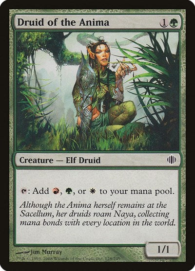 2008 Magic: The Gathering: Shards of Alara (ALA) - Druid of the Anima (#128, Common) (, Near Mint)