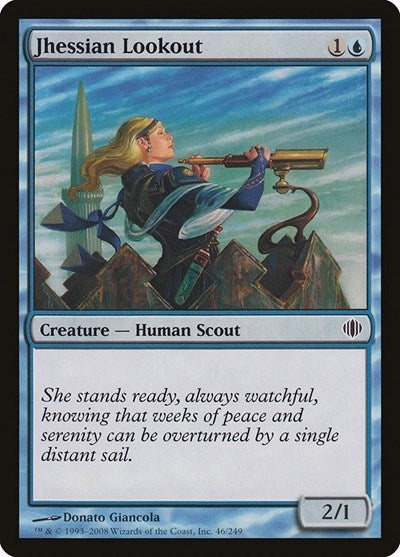 2008 Magic: The Gathering: Shards of Alara (ALA) - Jhessian Lookout (#46, Common)