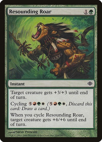 2008 Magic: The Gathering: Shards of Alara (ALA) - Resounding Roar (#144, Common)