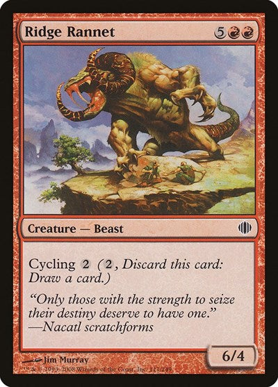 2008 Magic: The Gathering: Shards of Alara (ALA) - Ridge Rannet (#111, Common) (Foil, Near Mint)