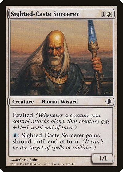 2008 Magic: The Gathering: Shards of Alara (ALA) - Sighted Caste Sorcerer (#26, Common) (, Near Mint)