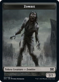2022 Magic: The Gathering: Double Masters 2022 (2X2) - Zombie Knight Double Sided Token (#12 // 5, T) (, Near Mint)