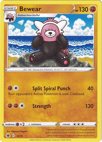 2022 Pokemon: McDonald's Promos 2022 (M22) - Bewear 12 15 (#012/015, Promo) (, Near Mint)