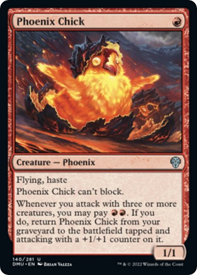 2022 Magic: The Gathering: Dominaria United (DMU) - Phoenix Chick (#140, Uncommon) (, Near Mint)