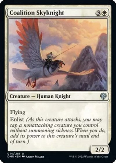 2022 Magic: The Gathering: Dominaria United (DMU) - Coalition Skyknight (#14, Uncommon) (, Lightly Played)