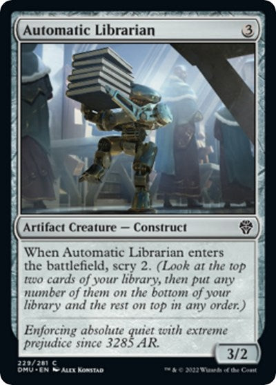 2022 Magic: The Gathering: Dominaria United (DMU) - Automatic Librarian (#229, Common) (, Near Mint)