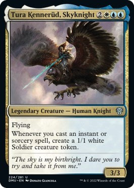 2022 Magic: The Gathering: Dominaria United (DMU) - Tura Kennerud Skyknight (#224, Uncommon) (, Lightly Played)