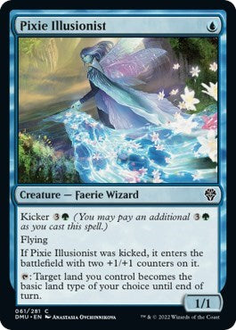2022 Magic: The Gathering: Dominaria United (DMU) - Pixie Illusionist (#61, Common) (, Near Mint)