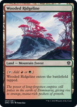 2022 Magic: The Gathering: Dominaria United (DMU) - Wooded Ridgeline (#260, Land) (, Lightly Played)