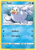 2022 Pokemon: SWSH11: Lost Origin (SWSH11) - Seel (#033/196, Common) (, Near Mint)