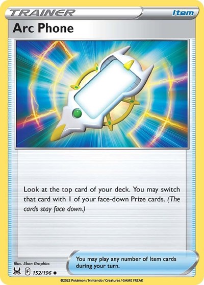 2022 Pokemon: SWSH11: Lost Origin (SWSH11) - Arc Phone (#152/196, Uncommon) (, Near Mint)