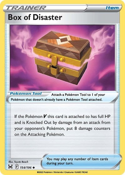 2022 Pokemon: SWSH11: Lost Origin (SWSH11) - Box of Disaster (#154/196, Uncommon) (, Near Mint)
