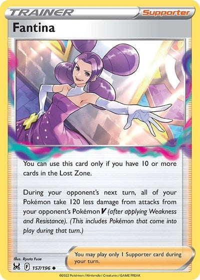 2022 Pokemon: SWSH11: Lost Origin (SWSH11) - Fantina (#157/196, Uncommon) (, Near Mint)