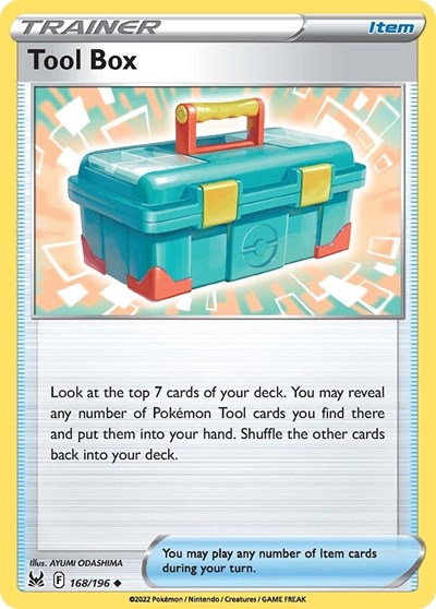 2022 Pokemon: SWSH11: Lost Origin (SWSH11) - Tool Box (#168/196, Uncommon) (, Near Mint)