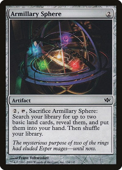 2009 Magic: The Gathering: Conflux (CON) - Armillary Sphere (#134, Common) (, Near Mint)