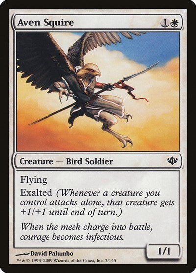 2009 Magic: The Gathering: Conflux (CON) - Aven Squire (#3, Common) (, Near Mint)