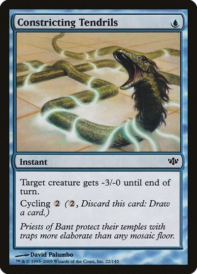 2009 Magic: The Gathering: Conflux (CON) - Constricting Tendrils (#22, Common) (, Near Mint)