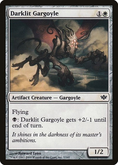 2009 Magic: The Gathering: Conflux (CON) - Darklit Gargoyle (#7, Common) (, Near Mint)